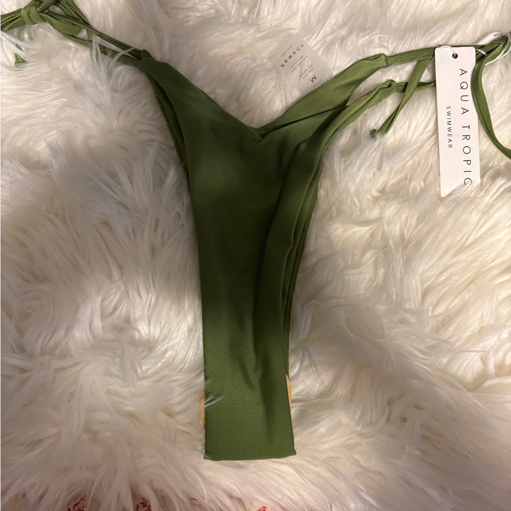 Aqua Tropic Green Bikini Bottom